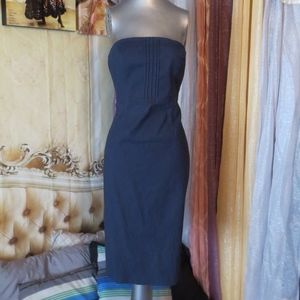 LOWEST PRICE - Express Stretch Blue Strapless Dress